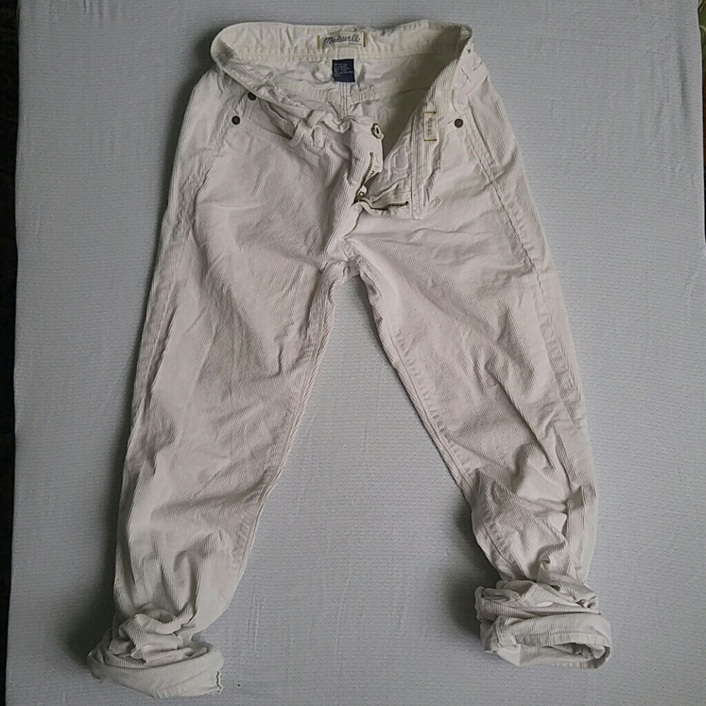 Madewell size 25 Rail Straight cords in white